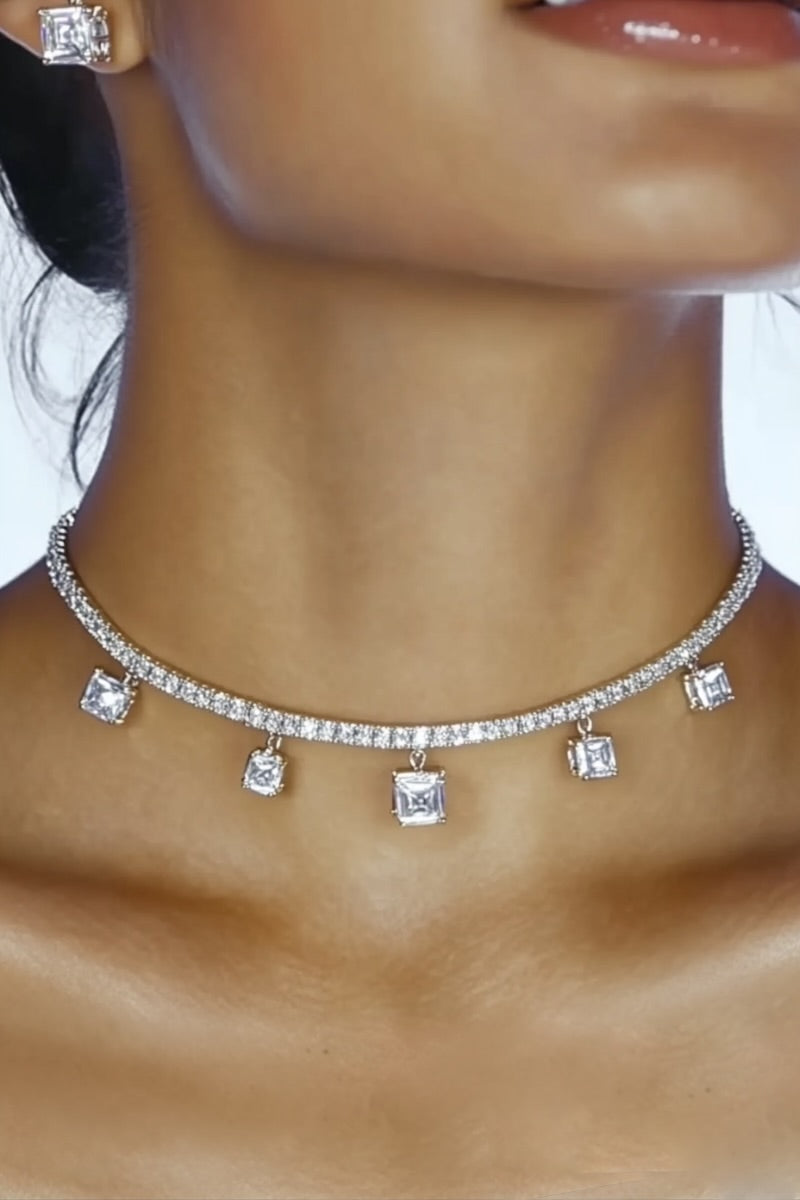 The Squared Iced Necklace