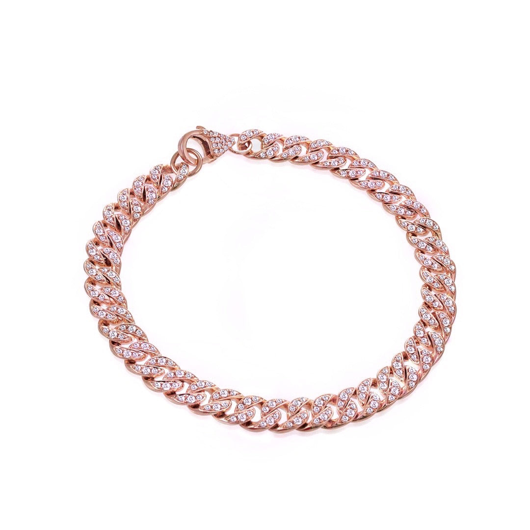 Pink Cuban Anklet