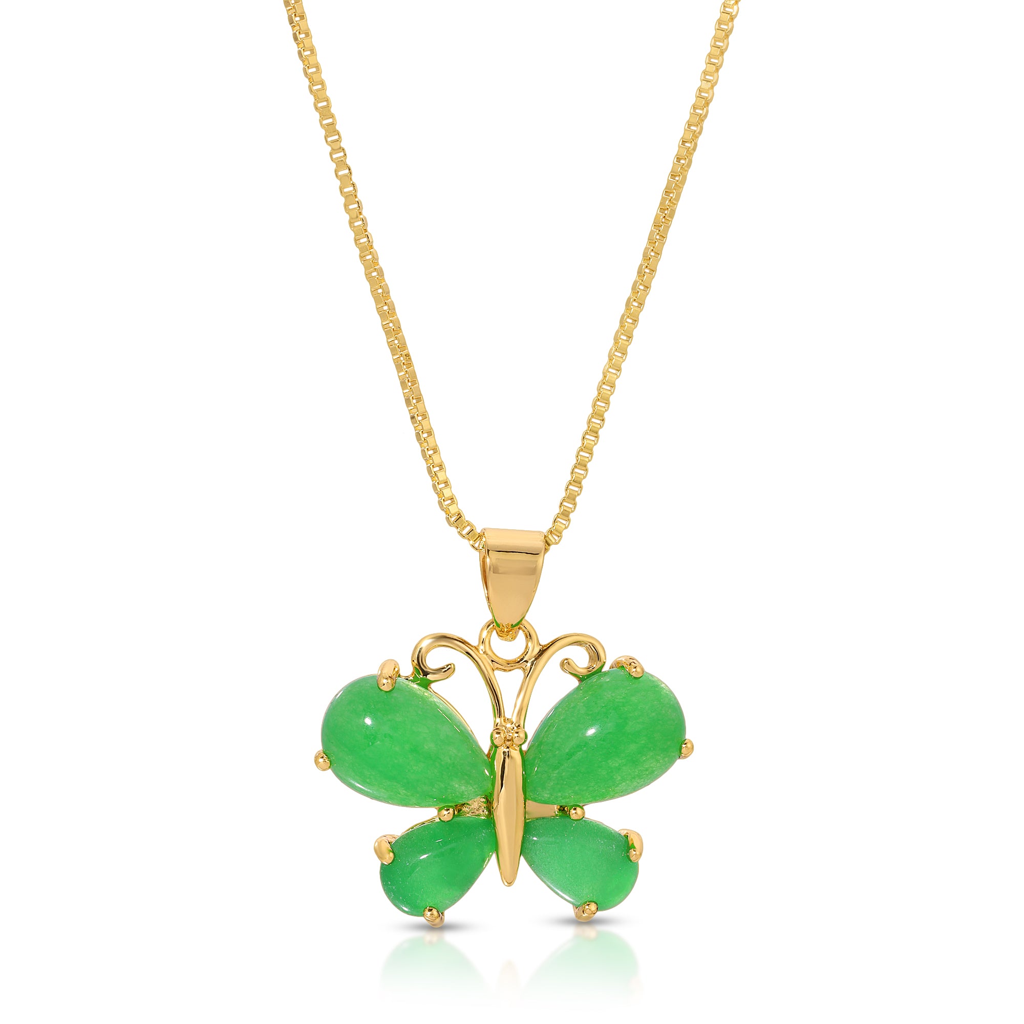 Baby Butterfly Jade Necklace