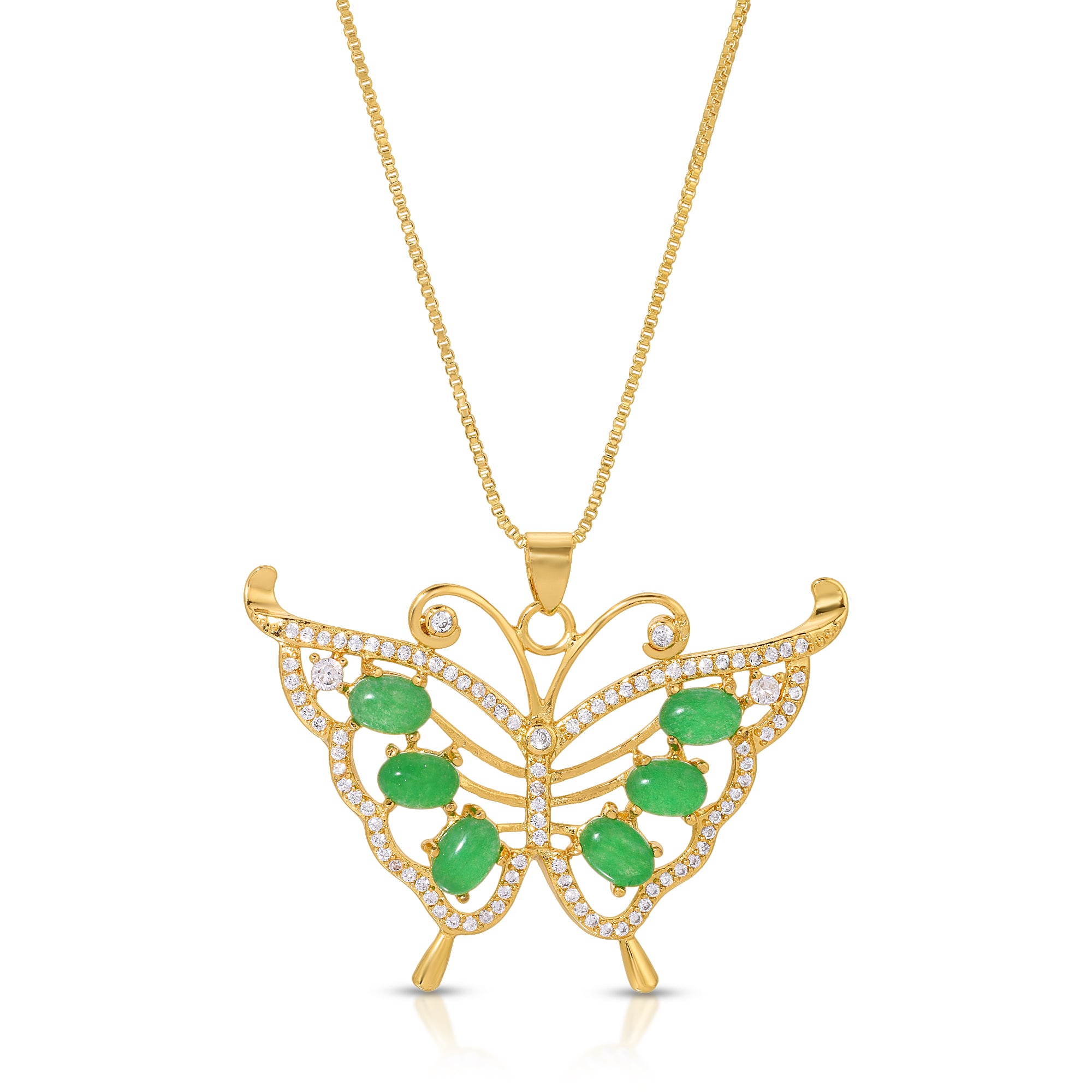 Big Butterfly Vibes Jade Necklace