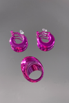Chrome Ring and Earring Sets