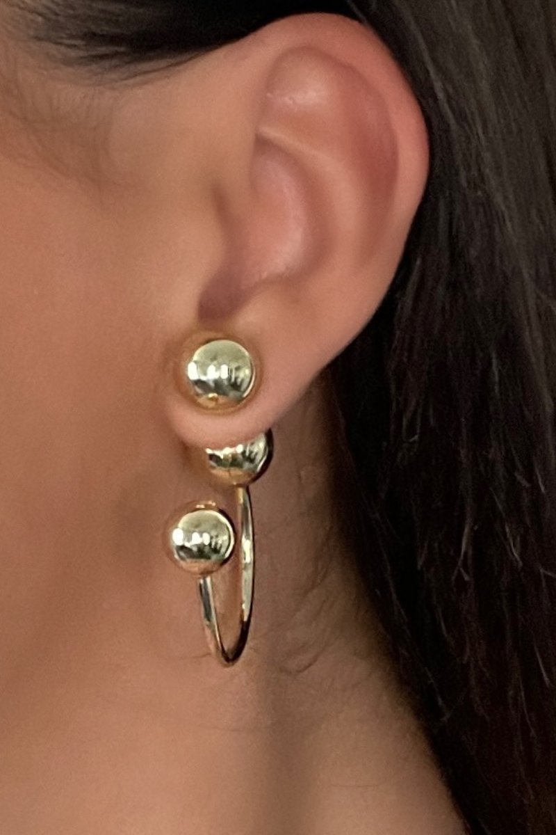 Chrome Ball Earrings