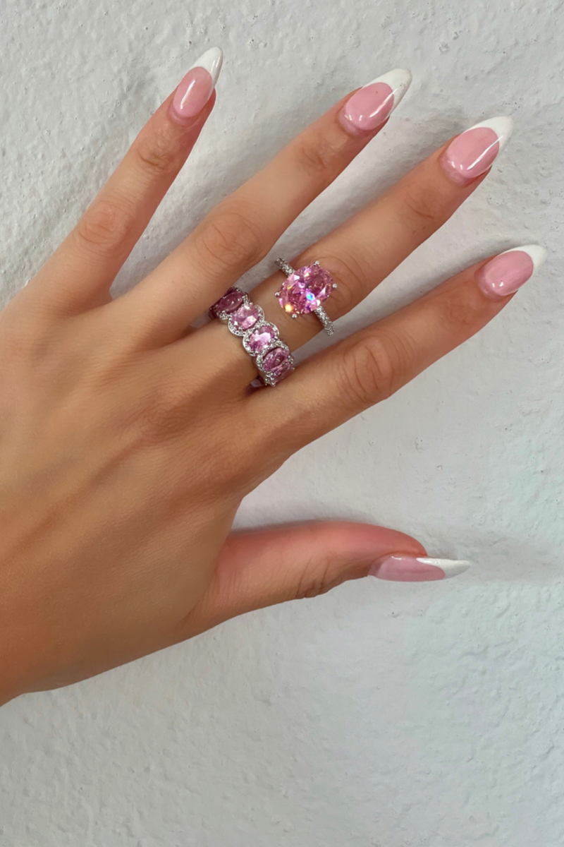 Pink Queen Ring Set