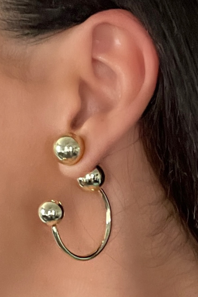 Chrome Ball Earrings